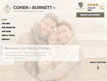 Tablet Screenshot of cohenandburnett.com